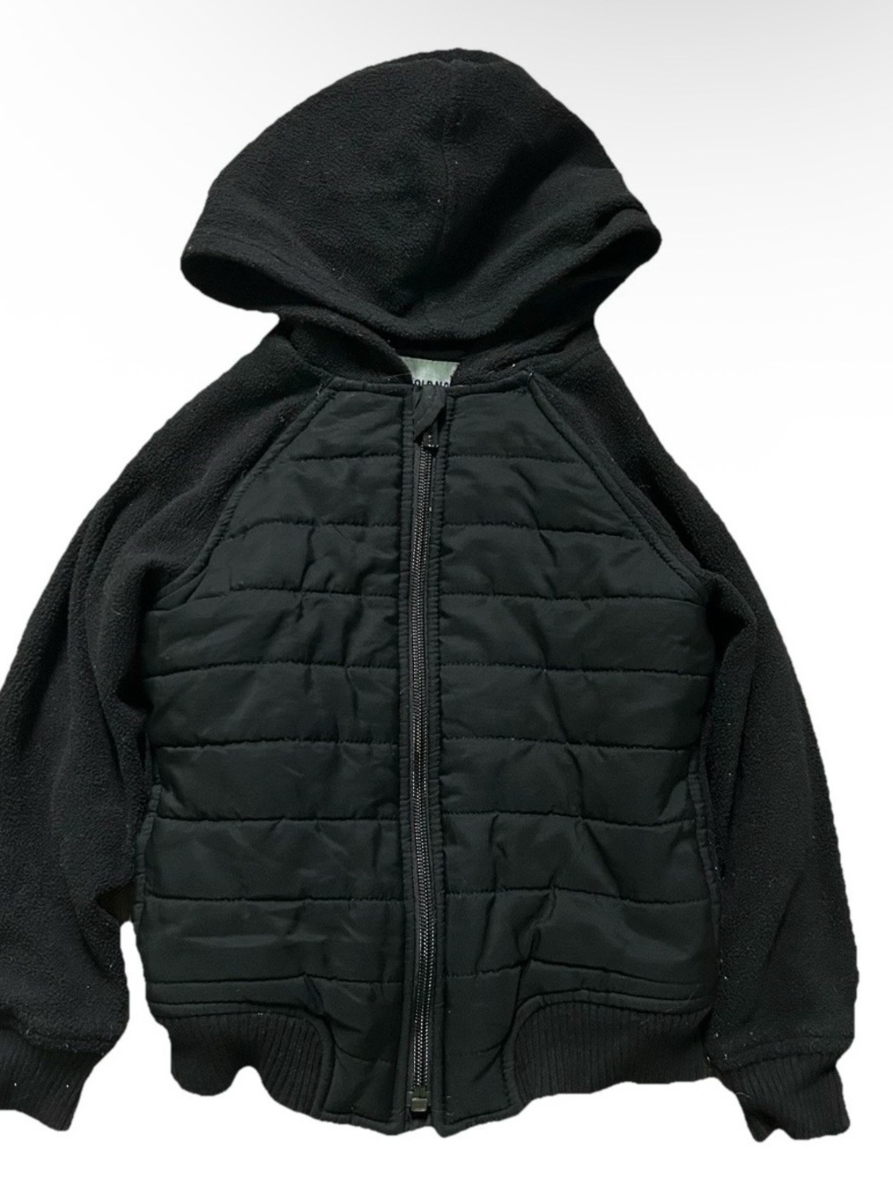 Toddler Old Navy Black Fleece Puffer Lightweight Jacket Coat Size 4T